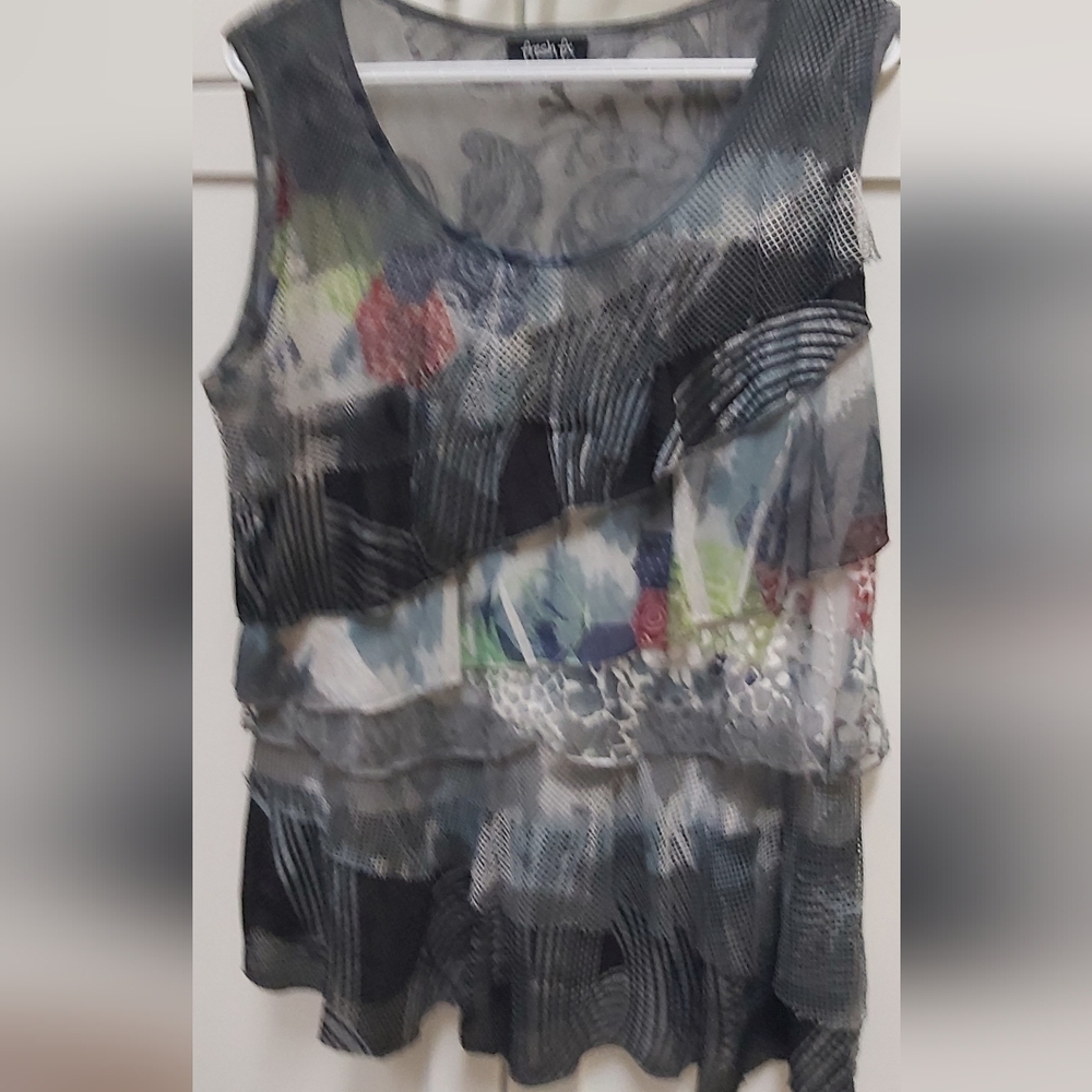 Fresh FX layered sleeveless top